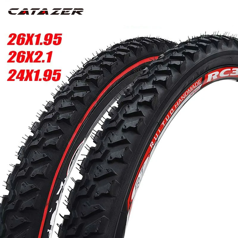 

26x2.125 Bicycle Tires MTB 26 Inch 24 Inch 1.95 Wire Bead Tyres Mountain Bike Tire Large Tread Strong Grip Cross-country