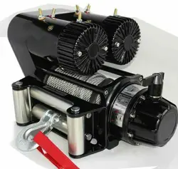 12v 12000lbs 5440kg electric winch winch with high quality double motor winch