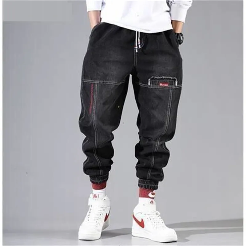 Streetwear Hip Hop Cargo Pants Men\'s jeans Cargo Pants Elastic Harun pants Joggers Pants In Autumn and Winter