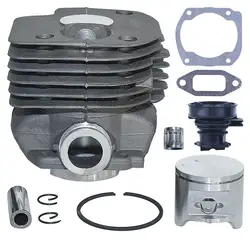 Cylinder Piston Intake Manifold, Decompression Valve Kit for Husqvarna 365 371 372 Xp 362 Chainsaw Engine Motor Parts, 48mm