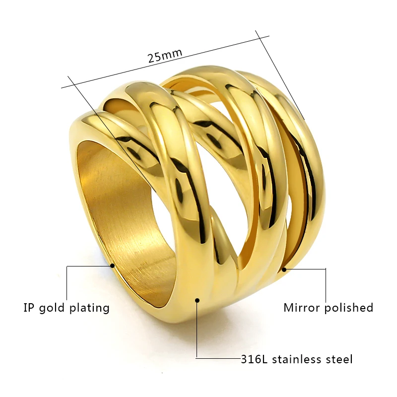 Gold/Silver Color Finger Rings Valentine\'s Day Jewelry Hot Sale Open Rings Modern New Geometric Ring for Party