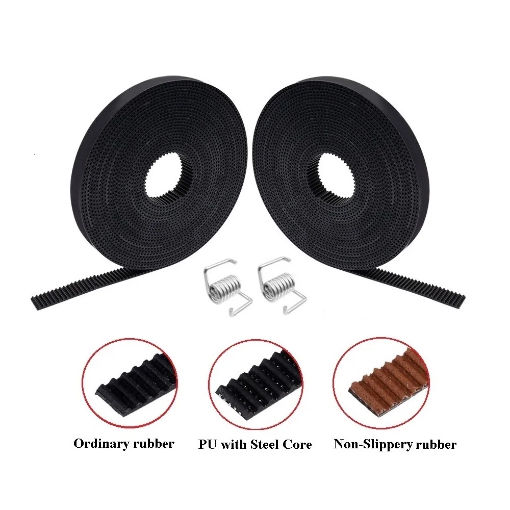 

MEGA 2M 2GT Open Timing Belt synchronous belt GT2 Width 6MM 10MM wear resistant 3D Printer Parts for Ender3 cr10 Anet with gift