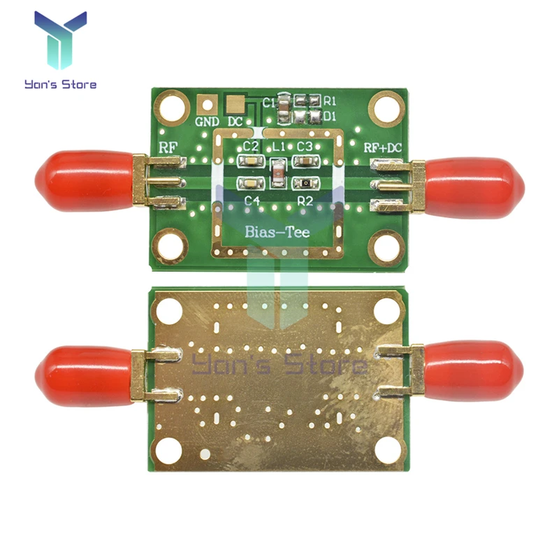 Imagem -06 - Freqüência de Tee Viés para Rádio Ham rf Sdr Lna Amplificador de Baixo Ruído dc 150v 0.5a 10mhz6ghz 42x32x12 mm 1pc