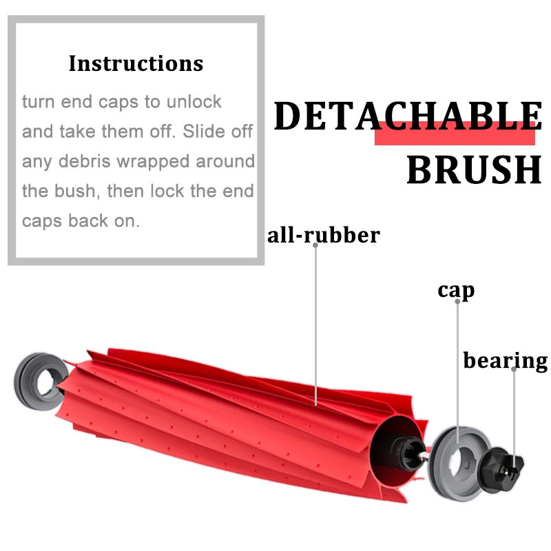 Spazzola principale filtro lavabile per Xiaomi S7 per Roborock S70 Mop Cloth spazzola laterale sacchetto per la polvere aspirapolvere ricambi accessori