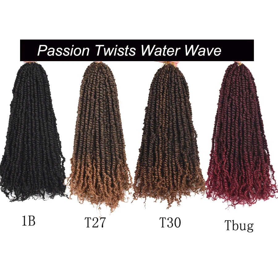 Passion Twist Hair Pre-looped Fluffy Crochet Braids Ombre Synthetic Braiding Hair Extensions 3D Bomb Twist For Woman Girls