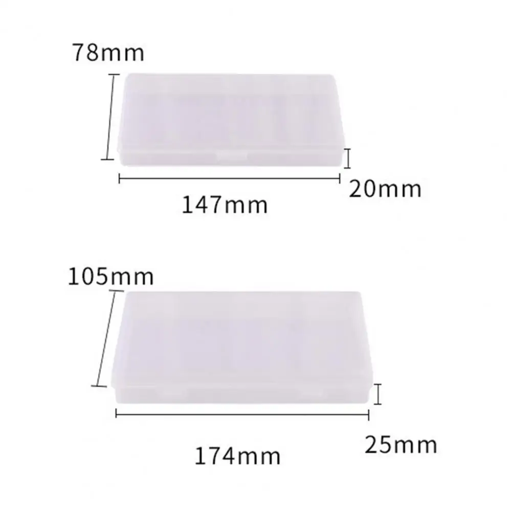 Storage Box with Lid Dust-Proof Plastic Desktop Stationery Organizer for Classroom