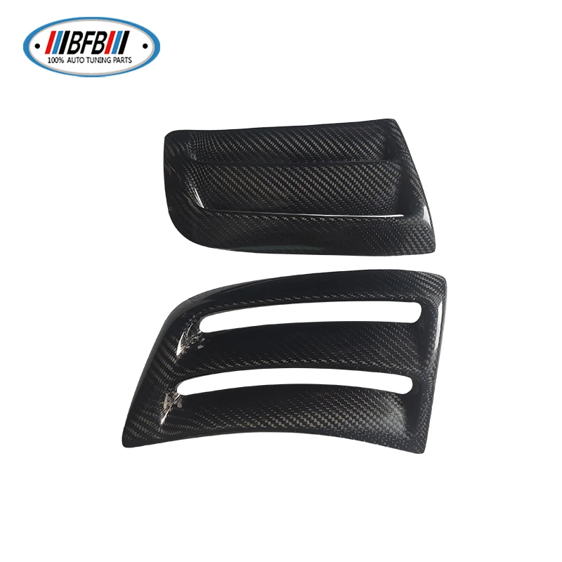 For Mercedes Benz C Class W204 C63 Carbon Fiber 2PCS Side Air Vent Fender Cover Trim 2008-2011