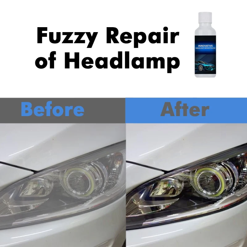 20ml Car Headlight Repair Fluid Scratch Remove Coating Oxidation Repair Polishing Remover Refurbishment Tool Cleaning Equipment