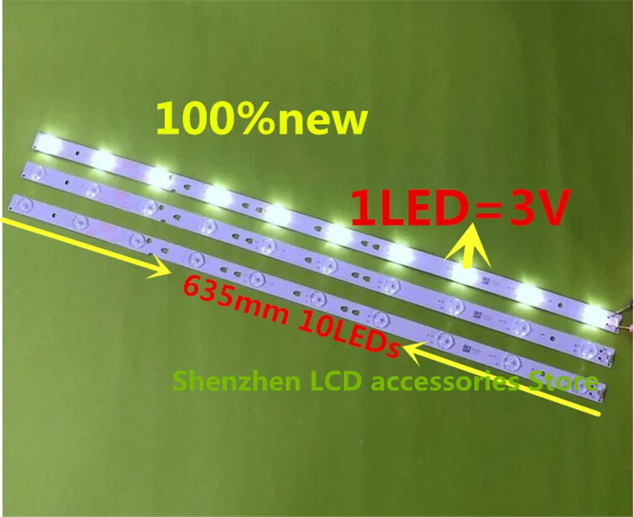 

New original 10 lamps backlight strip for 32PAL535 LE32B310N LED315D10-07(B) 30331510219 LED315D10-ZC14-07(A) 30331510213