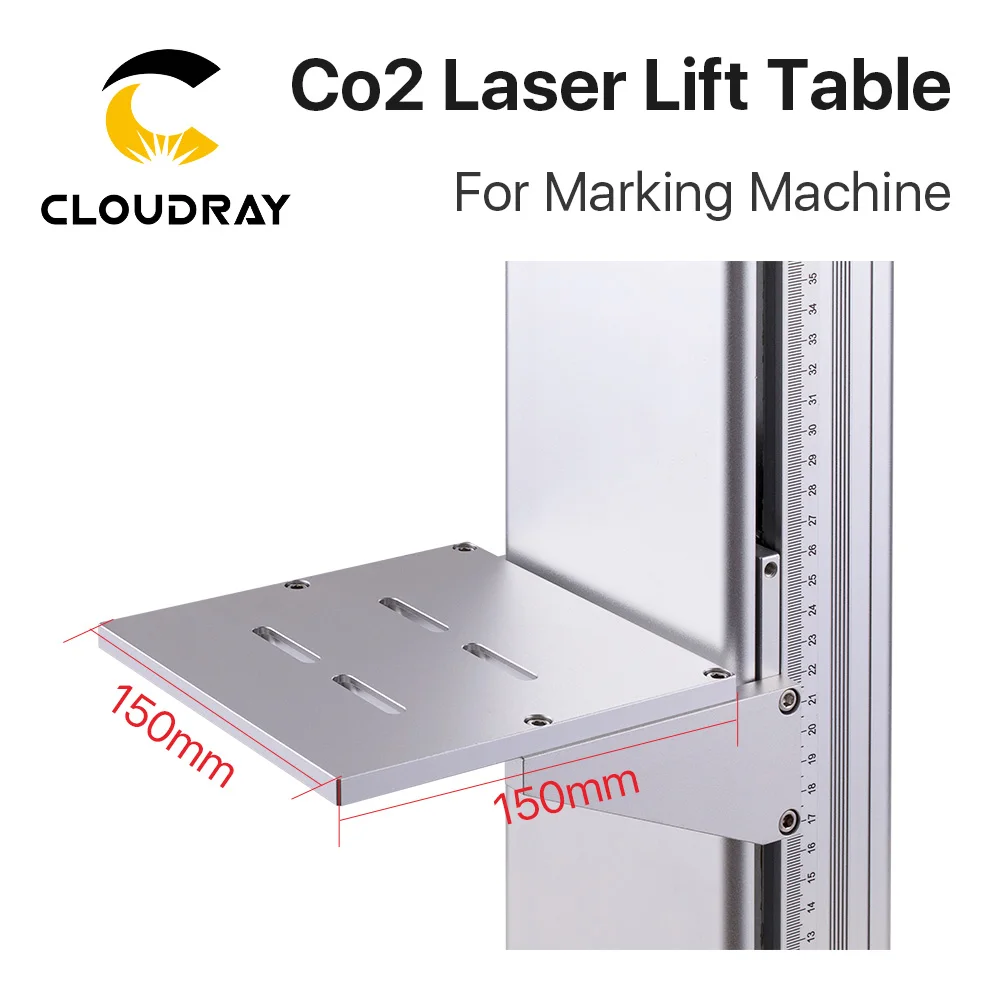 Imagem -03 - Cloudray Co2 Laser Marcação z Eixo Coluna de Elevação Suporte 500 & 800 mm Altura 8kg Carga-bearin para Co2 Fibra Gravação a Laser Maxchine