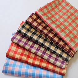 1 meter X 1.48 meter Plaid Satin Fabric Lining Dolls Diy Handmade Scarf Material Checks