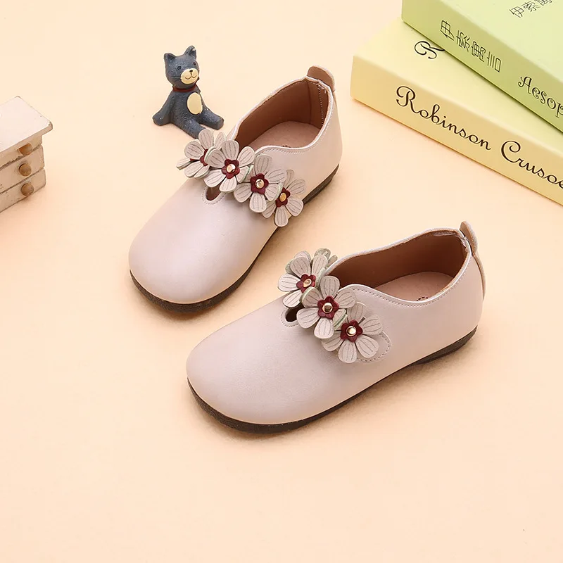 2020 Fashion Spring Flower Baby Girl Party Dance Shoes Kids Leather Shoe Toddler Princess Shoes For Little Girl 1 2 3 4 5 6 Year