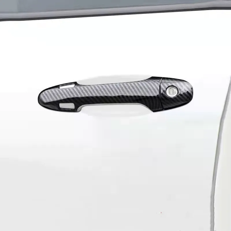 ABS Carbon Fiber Car Accessories For Toyota Tacoma 2016 2017 2018 2019 2020 2021 Car Door Protector Handle Decoration Cover Trim