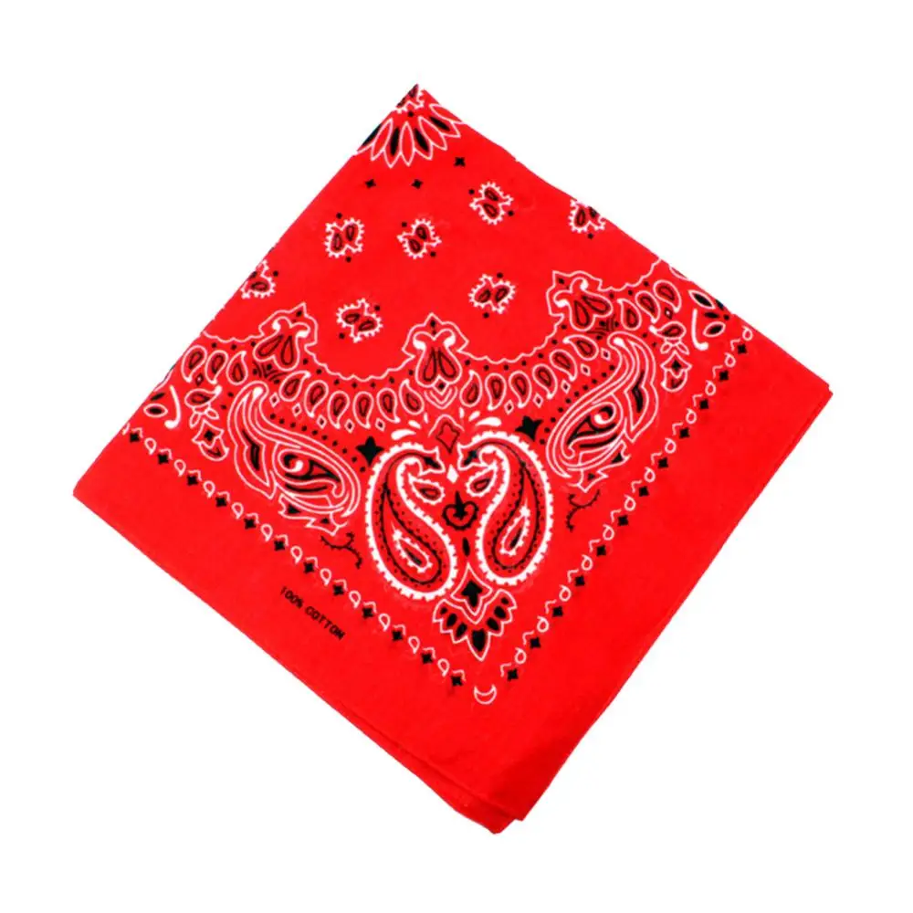 Unisex Bandana Hiking Scarve Outdoor Cycling Riding Paisley Bandana Square Head Neck Scarf Headwear Face-Masks