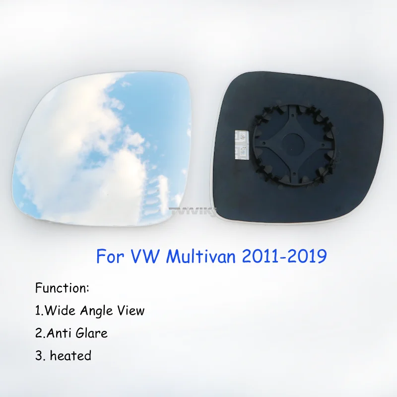 TVYVIKJ Side Rearview Mirror Blue Glass Lens With LED Indicate light For VW Multivan 2011-2019  Wide Angle View anti glare