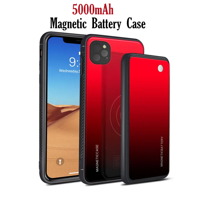 

Чехол с магнитным зарядным устройством на 5000 мА · ч для iPhone 11 12 Pro 11 12 Pro MAX