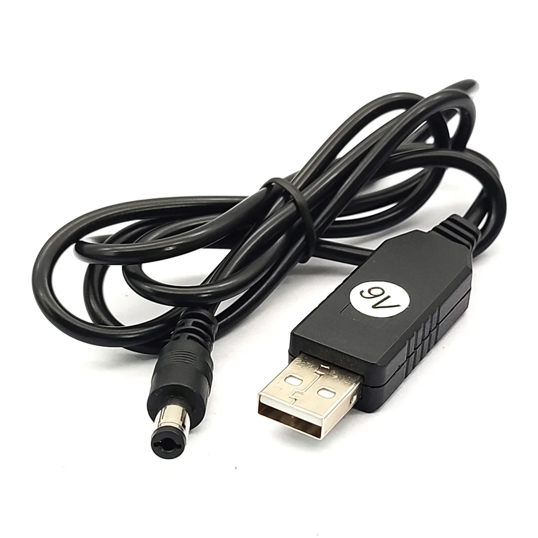 USB Power Boost Line DC 5V To 9V/12V Step UP Module USB Converter Adapter Cable 2.1x5.5mm Plug