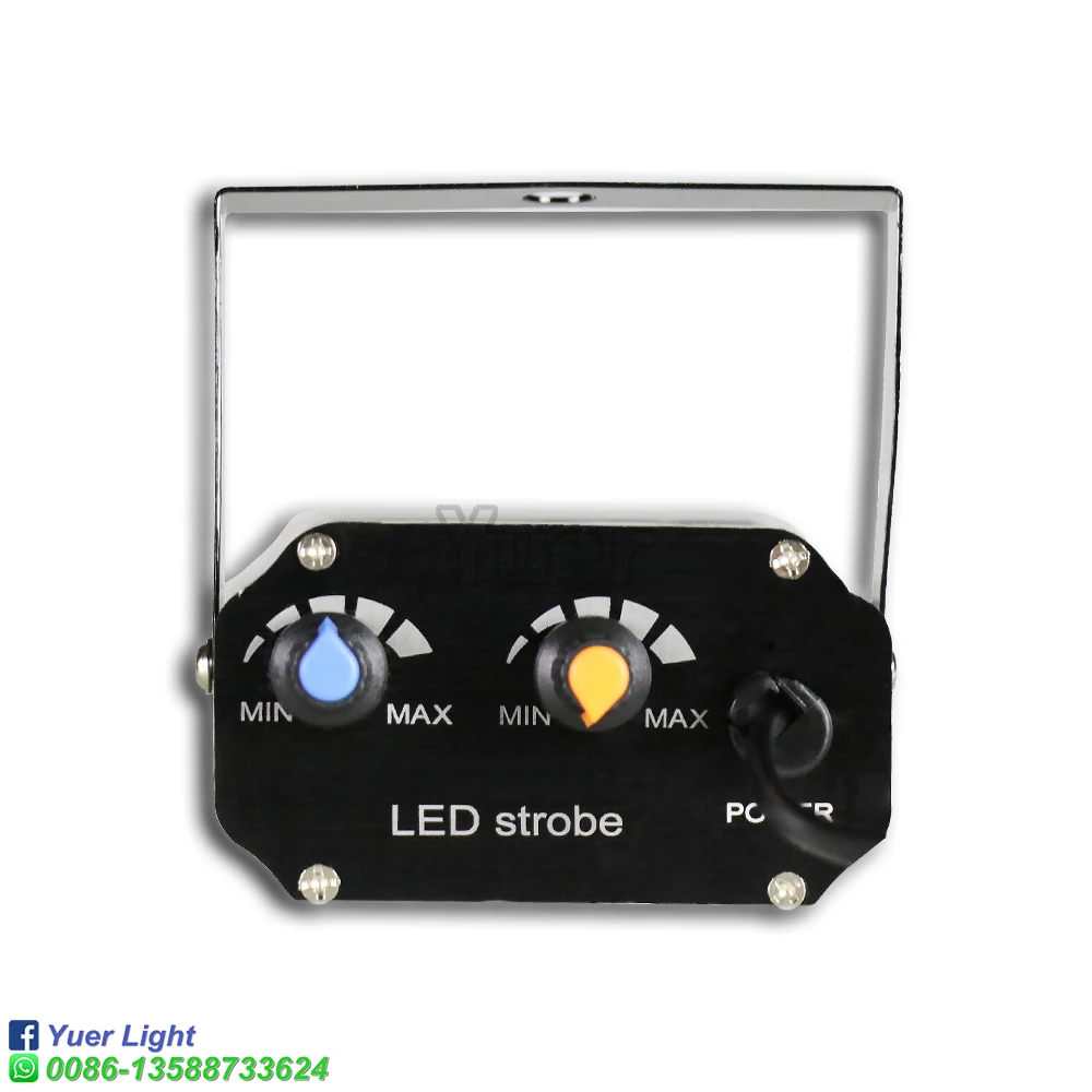 Imagem -05 - Led Luz Estroboscópica Cor Branca dj Discoteca Estágio Flash Lâmpada Mini Par Luz Música Controle de Som Natal Stroboscope Barra Luz 36 Peças