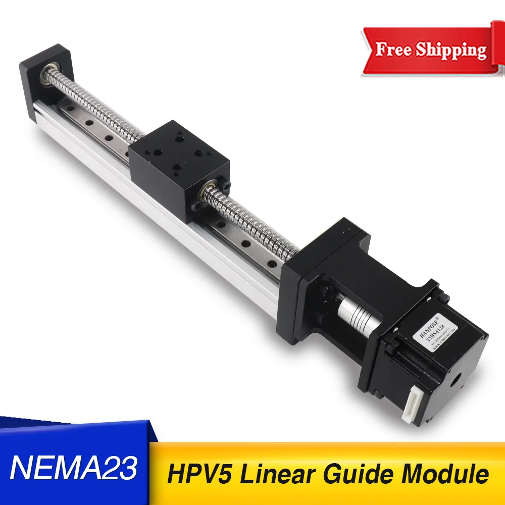 

NEMA23 Stepper motor 23HS5628 2.8A 126N.CM HPV5 100-600MM V-Slot Linear model Z-axis router kit 3D printer Ball screw SFU1204