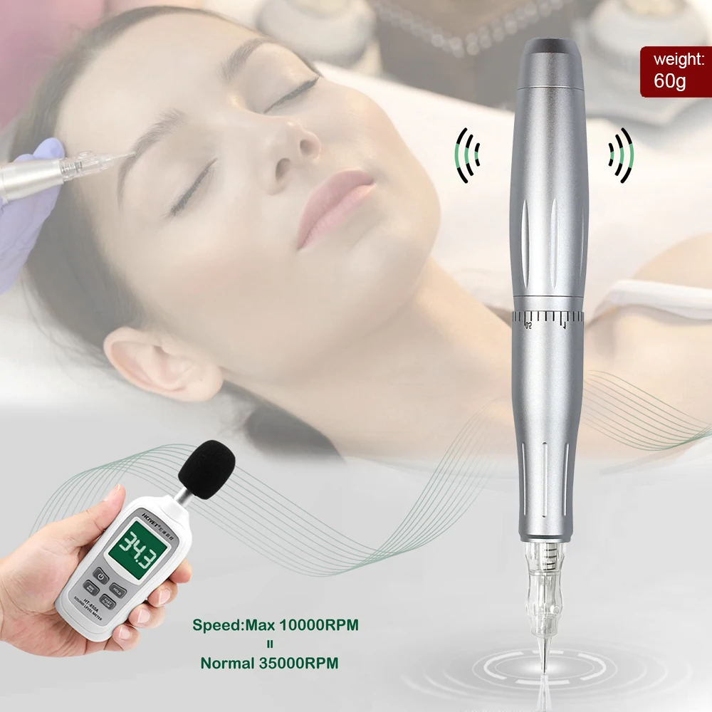 BMX Permanent Makeup Machine dermografo Micropigmentation Device for Eyebrow Lips Tattoo Pen for Brows with Needle LW002