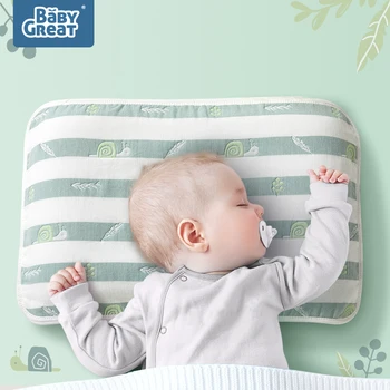 60*40cm 2pcs newborn baby soft six layers gauze cotton pillowcase breathable sleeping towel cartoon toddler pillow cover