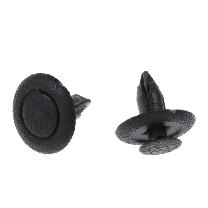 2024 New 50 Pcs Black Car Door Fastener Panel Clips 6mm Hole For Mazda