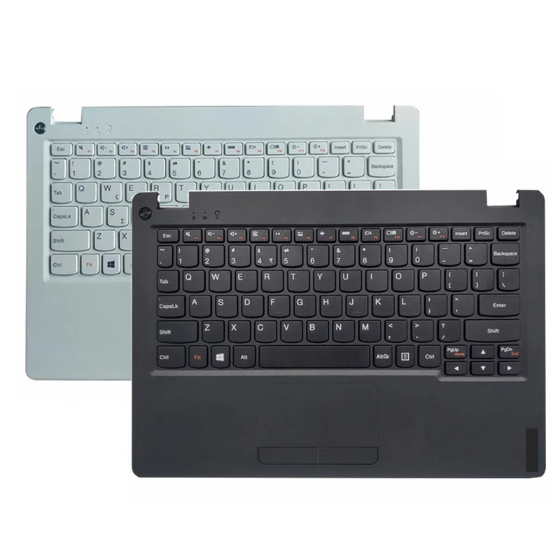 

US/RU Laptop Keyboard for Lenovo Ideapad 100S 100S-11 100S-11IBY 100S-11IBR 5CB0K48386 with Palmrest Upper Case Touchpad