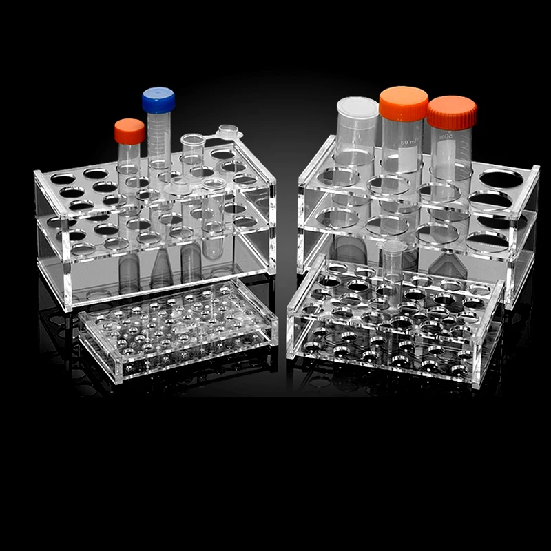 0.2ml/1.5ml/2ml/5ml organic glass centrifuge tube rack