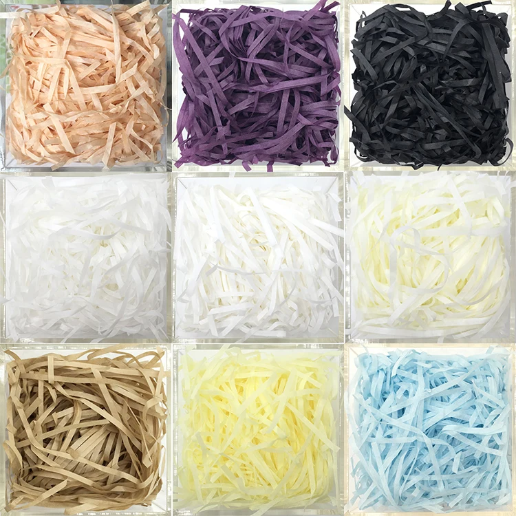 DIY Paper Raffia Shredded Confetti Tissue Gift Packaging Wedding Birthday Christmas Filler Decor Gift Box Filling Material