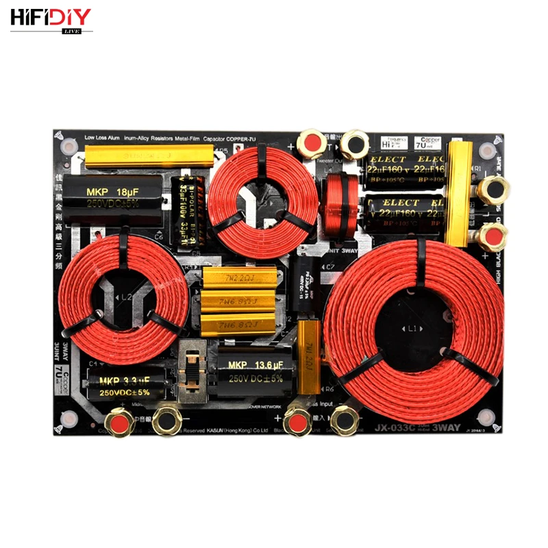 HIFIDIY مرحبا نهاية JX-033C 3 طريقة 3 وحدة اللغة (مكبر + منتصف + باس) ايفي المنزل مكبرات الصوت تردد مقسم كروس مرشحات