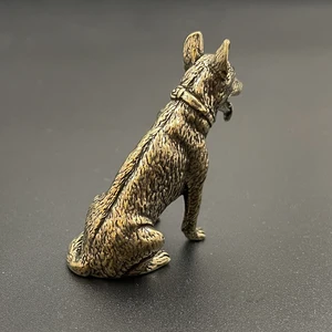 Lucky Brass Fortune Hund House Dekoration kleine Ornamente kleiner Hund Welpe chinesischer Desktop kleine Kupferstatuetten Wolf Haustier Tee Haustiere 10 Hauptverkaufsstatue Wolf - №9