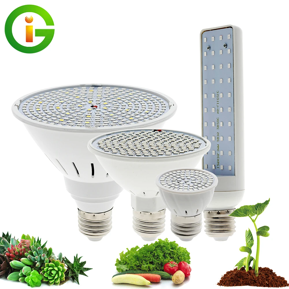 Bombilla LED de cultivo de espectro completo E27 lámpara de 220V Luz de crecimiento lámpara de crecimiento hidropónico para plantas flores plántulas