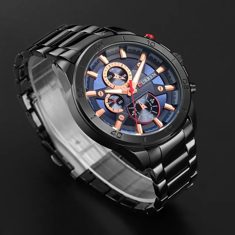 CURREN Men Watches Top Brand Luxury Men Military Wristwatches Full Steel Men Sports Watch Waterproof Relogio Masculino Montre