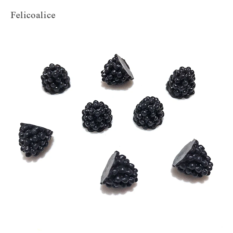 100 stücke Schleim weiche Simulation Frucht gefälschte Kirsche/Blaubeere/Erdbeere Miniatur Cabochon DIY dekorative Handwerk Scrap booking 10mm – Detail 23