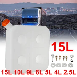 15L 4Hole Plastic Fuel Tank Oil Tank For Air Diesel Parking Heater Petrol Storge Canister Water Tank For Car Truck Tool