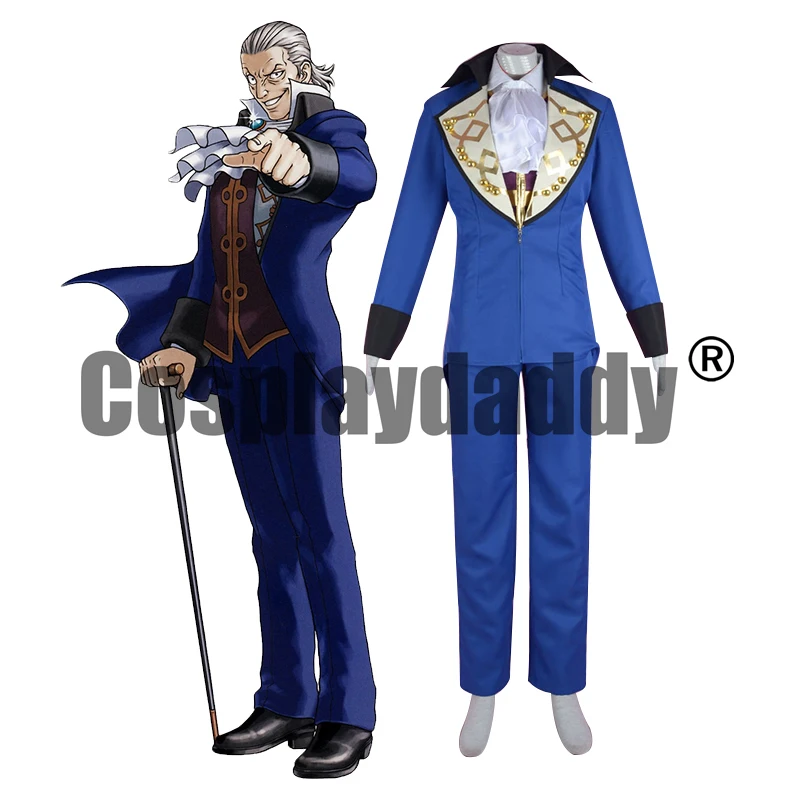 

Phoenix Wright Gyakuten Saiban Ace Attorney Trilogy Manfred von Karma Gou Karuma Uniform Outfit Attire Game Cosplay Costume F006