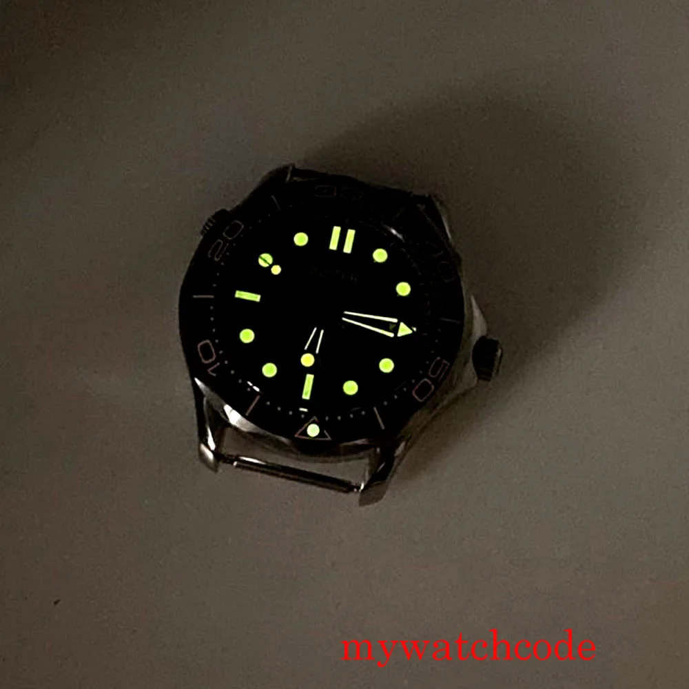 41 мм Bliger автоматические мужские часы 24 Jewels NH35A MIYOTA 8215 движение черный циферблат оранжевые отметки Авто Дата