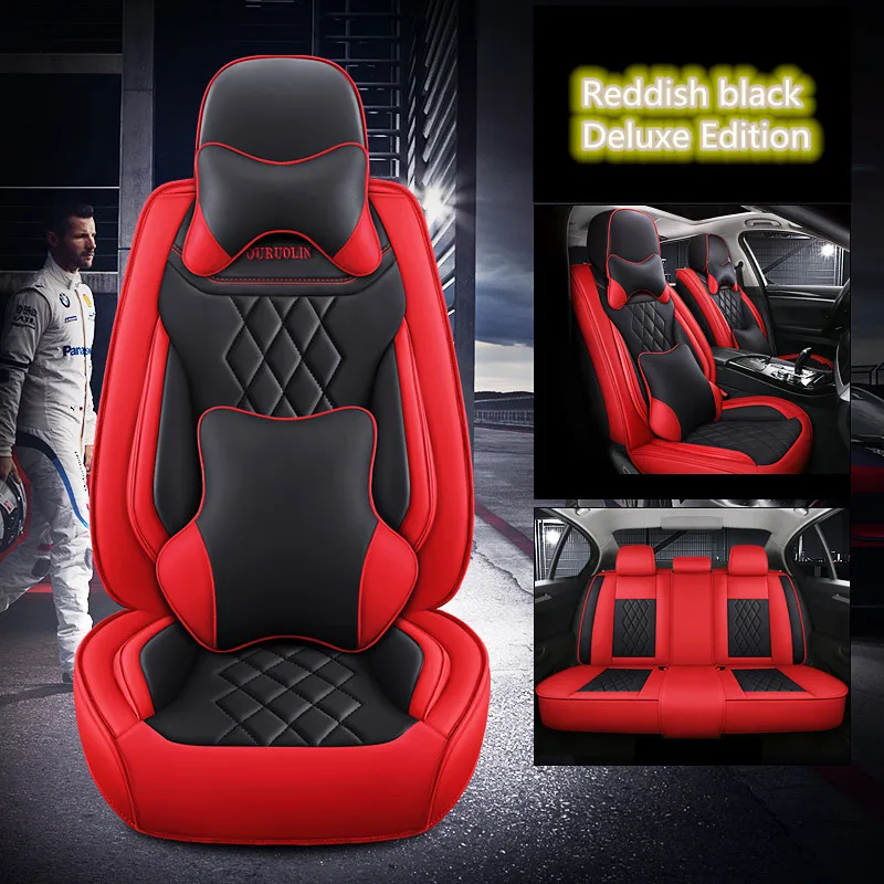 9D car seat cover 5Seats( Front+Rear) car styling for 99% of the auto four seasons universal comfortable and breathable Car acce