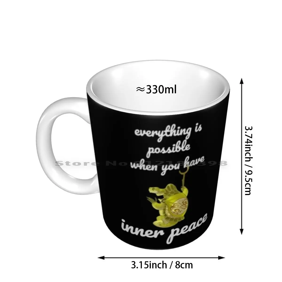 Master Oogway , Ceramic Mugs Coffee Cups Milk Tea Mug Master Oogway Oogway Master Inspiring Motivational Quote Turtlelover