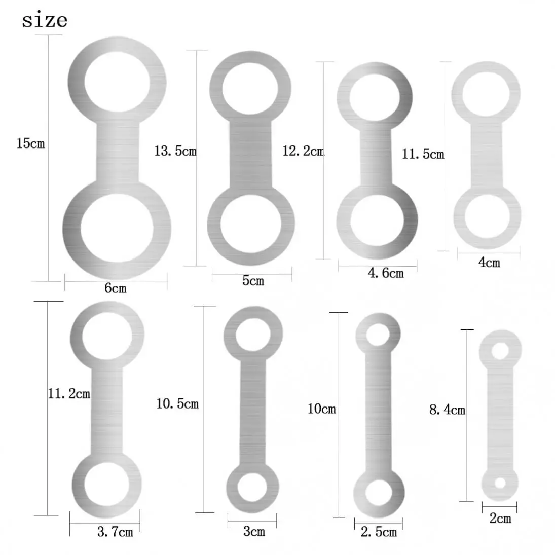 8pcs Saxophone Flat Pressure Pad Repair Replace Tool for Alto / Soprano / Tenor Sax Saxophones Woodwind Instruments