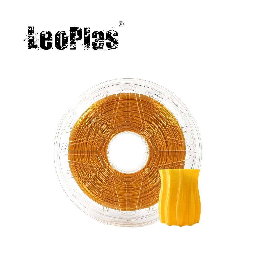 LeoPlas Gold PETG Filament Golden 1.75mm 1kg For FDM 3D Printer Pen Consumables Printing Supplies Plastic Material