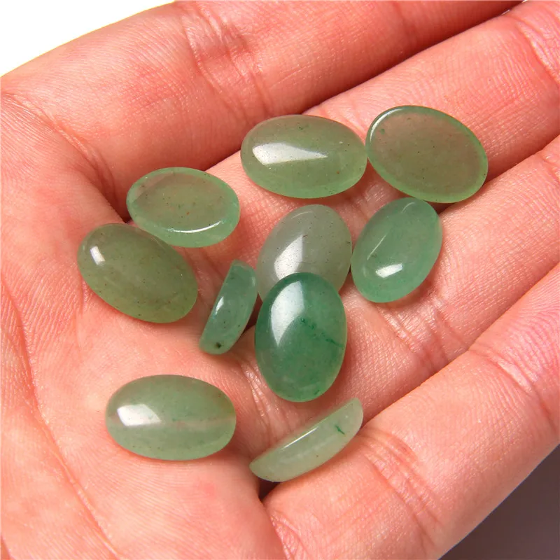 10pcs/lot Natural Stone Cabochon 8-25MM Tiger Eye Agat Oval Cameo Fit DIY Ring Earring Bracelet Necklace Making Jewelry Finding