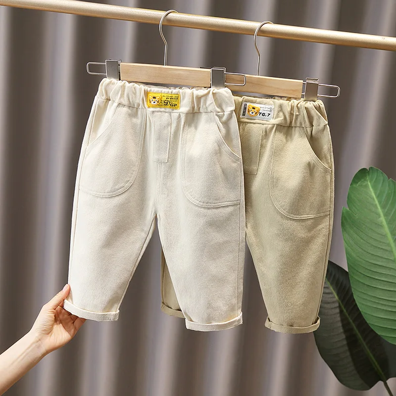 Spring fall kids Boys Clothes baby Outfit casual Trousers For toddler children boys Clothing Elastic Band Pants