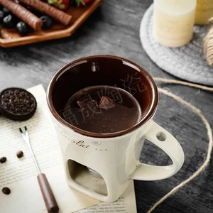 Fondue Personal Becher Set Mini Fondue Schokoladtöpfe Käse Eiscreme Fondue Hersteller 10 Hauptverkaufsmaschine Fondue - №2