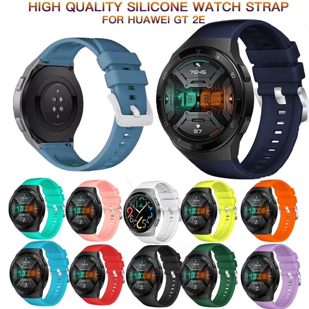 الرياضة سيليكون حزام ساعة لهواوي ساعة GT 2e الفرقة استبدال الأساور لهواوي GT2e SmartWatch سوار حزام الملحقات