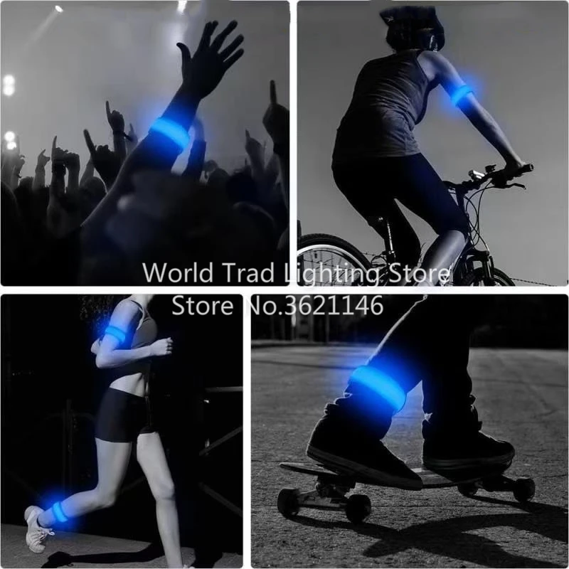 LED Luminous Arm guard Armband Strap Safety Belt Light Outdoor Running night cycling Bicycle Novelty Lighting Safety Warn lamp