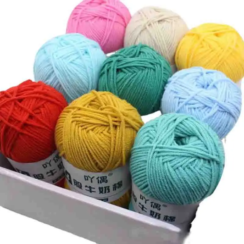 HandCrafts Knitted Knitting Thick DIY Yarn, Soft Baby, 5 Ply, Cotton Wool Sweater, Super Lot Crochet, Supersoft, 50g