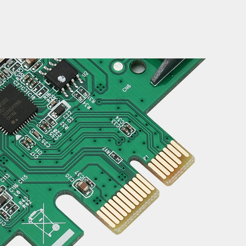 HAGOOGI PCI-E 1X VIA805 чипсет Настольный 6-портовый USB 2,0 адаптер карта PCI-E серийная карта с 15-контактным блоком питания