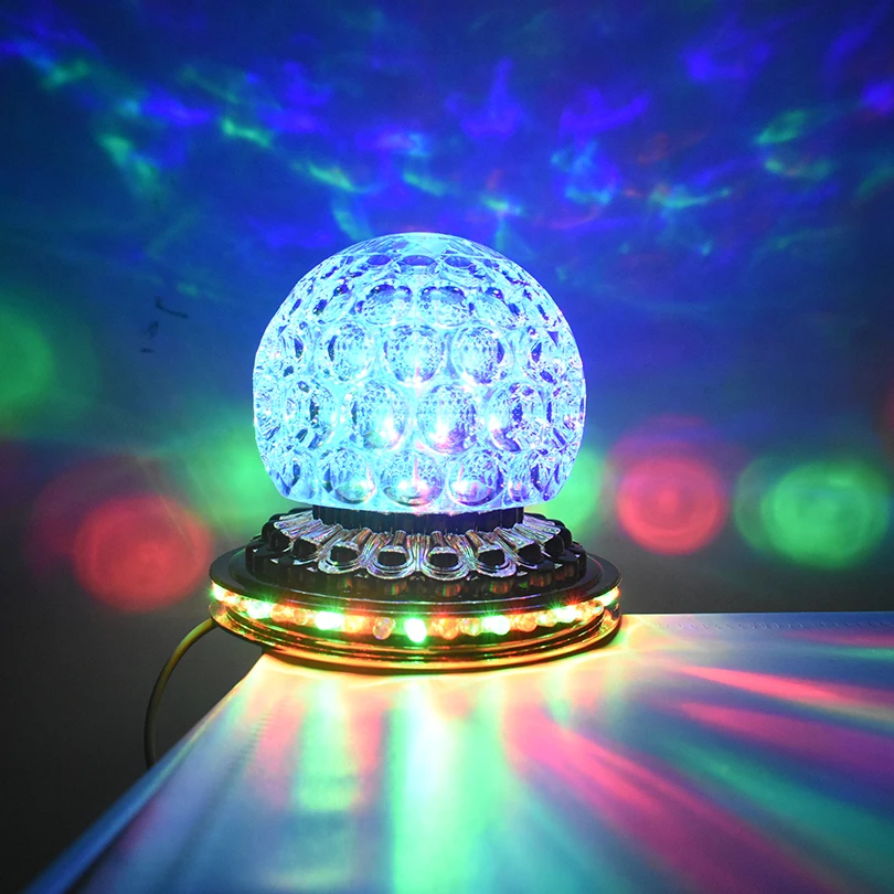 Christmas ktv Party Stage Lighting DJ Disco Effect Light Mini Rotating Colorful LED Stage Light Home Crystal Strobe Magic Ball