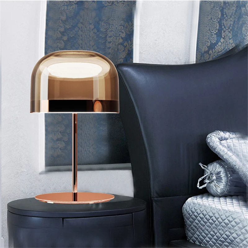 Nordic Mushroom Table Lamp Modern Luxury Designer Desk Lamp Living Room Bedroom Bedside Led Light Fixtures Home Deco Luminaire